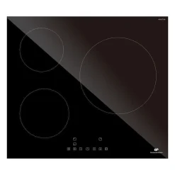 Table induction 3 zones, 6600W - 3 boosters - 3 minuteurs - noir