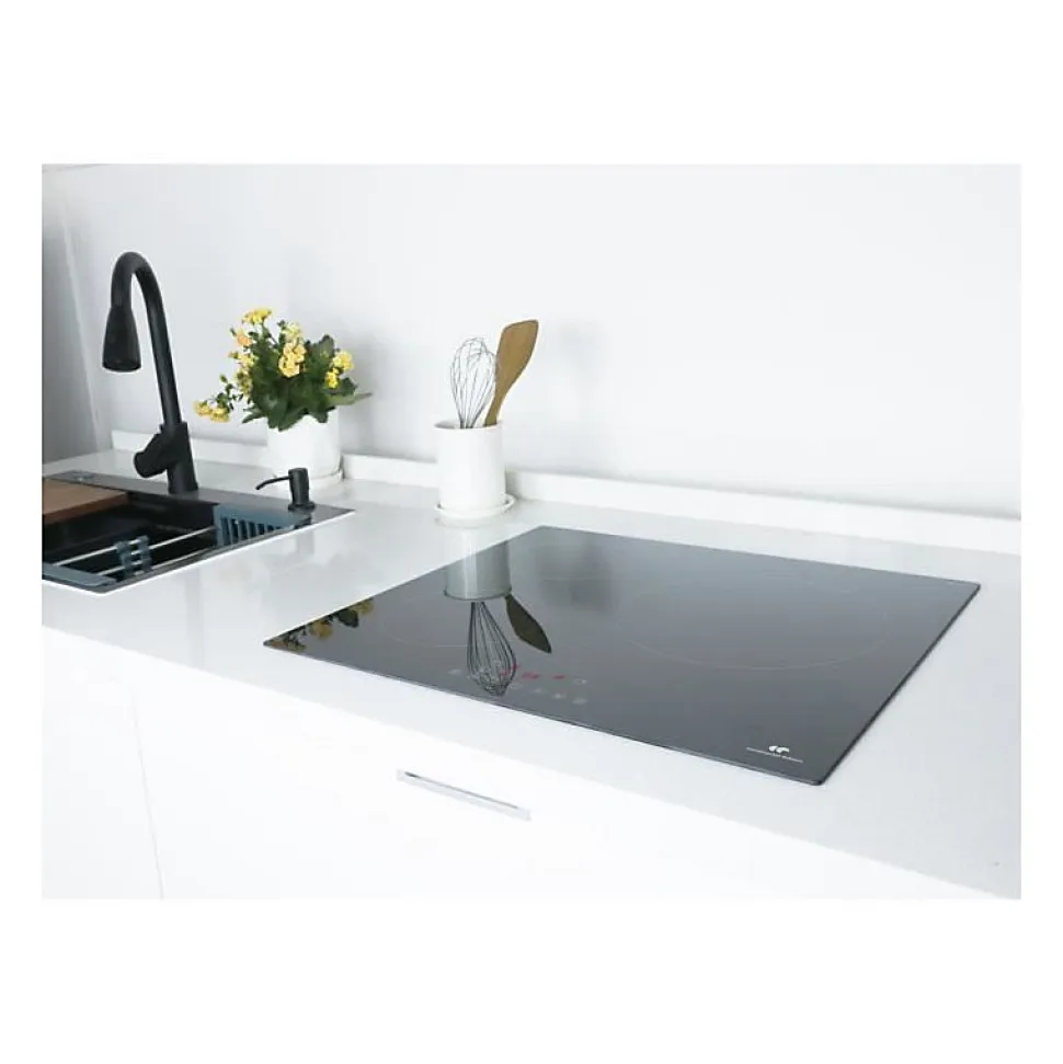 Table induction 3 zones, 6600W - 3 boosters - 3 minuteurs - noir