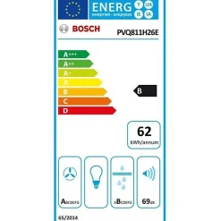 Table induction Aspirante - BOSCH SER6 - PVQ811H26E Noir - 4-foyers - Home Connect - L802xP522 mm