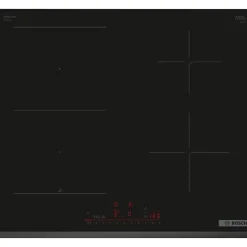 Table induction 60cm - BOSCH SER6 - PVS63KHC1E Noir - 4-foyers - Home Connect - L592xP522 mm