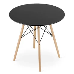 Table ronde Valora KOVA 80 cm - Noire
