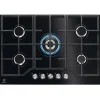 Table verre gaz 74cm 5 foyers noir Electrolux KGG75362K