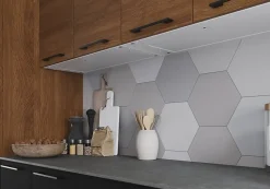 Tablette avec LED integrées de dessous de meuble haut GoodHome Caraway blanc l. 80 cm x L. 31,9 cm x H. 18,2 mm