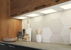 Tablette avec LED integrées de dessous de meuble haut GoodHome Caraway blanc l. 36,4 cm x L. 31,9 cm x H. 18,2 mm