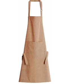 Tablier ajustable 70 x 85 cm Fils flammé terracotta