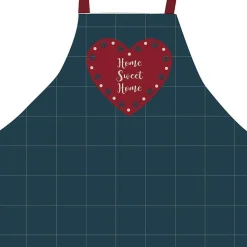 Tablier avec sangle ajustable 80x85 cm Home Sweet Home coton