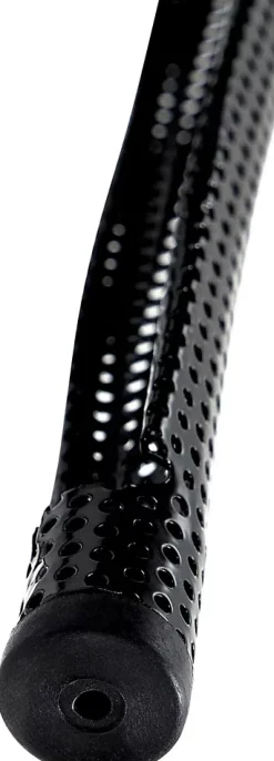 Tabouret de bar empilable Etowah, look industriel, structure métallique stable et gain de place. Noir