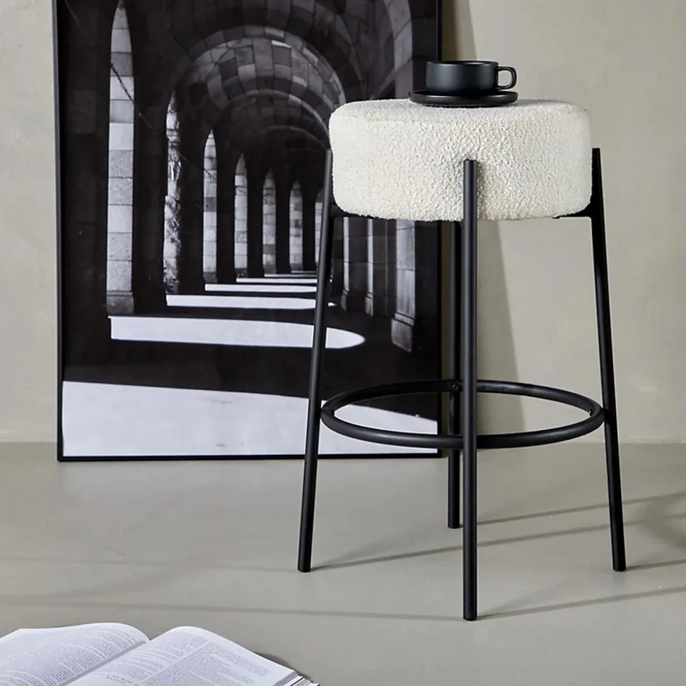 Tabouret de bar en acier Tucson - Type: Table & tabouret de bar