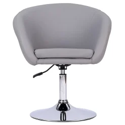 Tabouret de bar en simili gris GABIN - HAPPY GARDEN