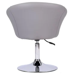 Tabouret de bar en simili gris GABIN - HAPPY GARDEN
