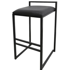 Tabouret de bar GoodHome Carroz noir