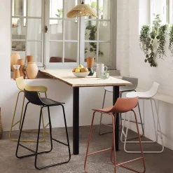 Tabouret de bar Otac - métal - gris - Atmosphera