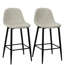 Tabouret de bar Scott beige vendu par 2