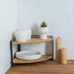 Étagère d'angle Ordera 2 niveaux noir - Noir- 5five