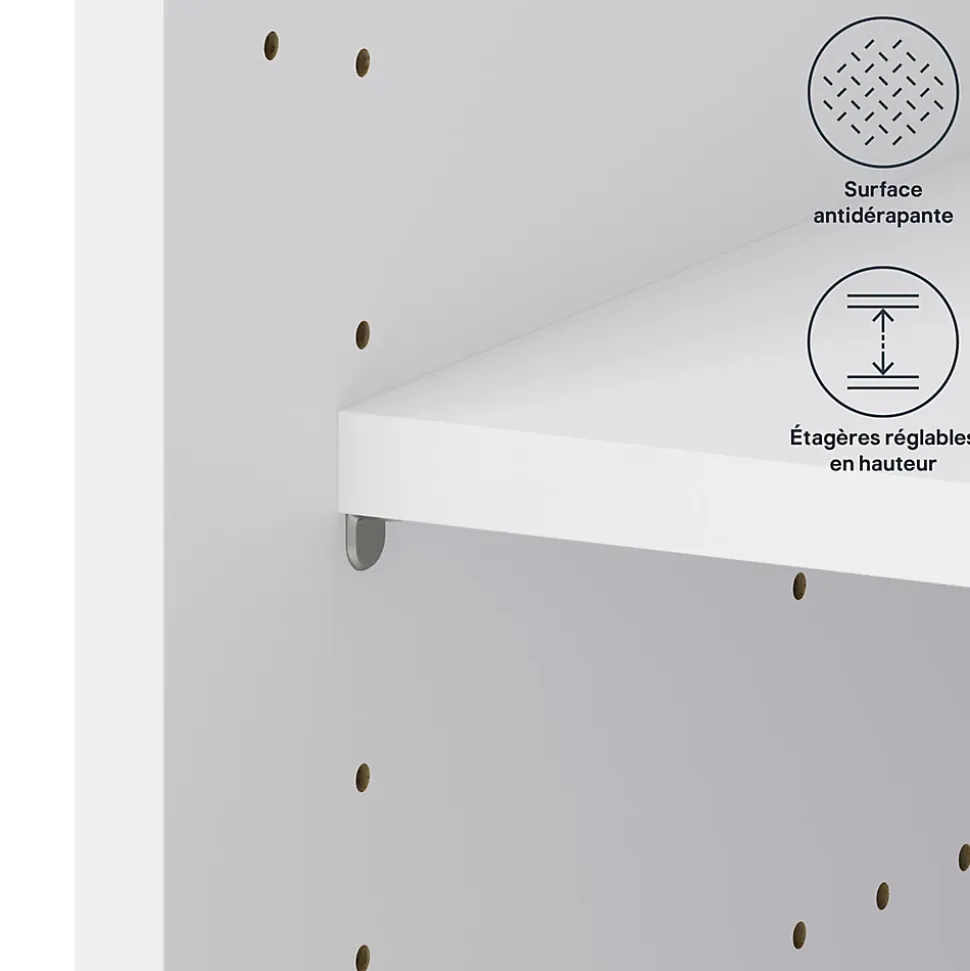 Étagère pour colonne électroménager GoodHome Cicely l. 60 cm x P. 57 cm