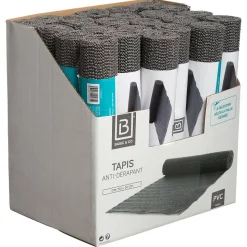 Tapis anti-dérapant 30x150cm Gris - 5Five