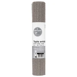 Tapis anti-dérapant 30x150cm Gris - 5Five