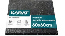 Tapis Anti-Vibration en caoutchouc recyclé Épaisseur 5 mm, 60 x 60 cm - Floordirekt