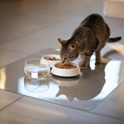 Tapis de protection transparent Wallfluent 90x45 cm Verre souple pour plan de travail table et sol 1 pcs