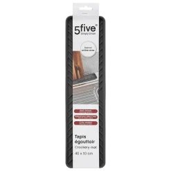 Tapis de vaiselle avec rebords 10x40cm - 5Five
