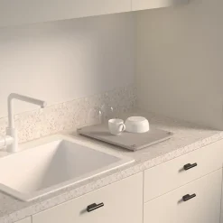 Tapis en diatomite gris 40x30cm - Gris- 5five