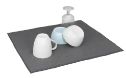 Tapis égouttoir à vaisselle en tissu Wenko gris