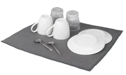 Tapis égouttoir à vaisselle en tissu Wenko gris