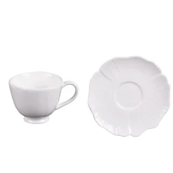 Tasse à café avec sous tasse Ginkgo 10 cl (lot de 6)