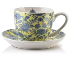 Tasse avec soucoupe Porcelaine AffekDesign HARPER 8,6x11,9x6,7cm Blanche 1 pc