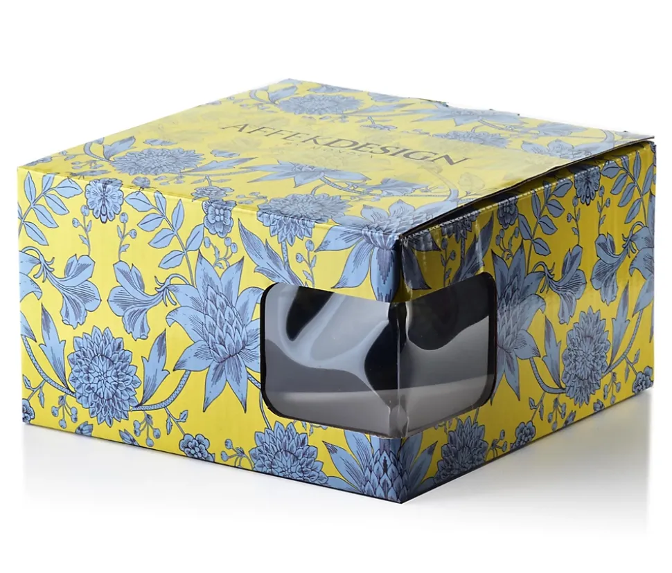 Tasse avec soucoupe Porcelaine AffekDesign HARPER 8,6x11,9x6,7cm Blanche 1 pc