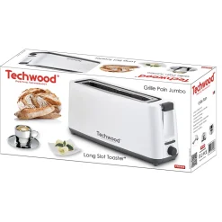 Techwood TGP-402 Grille Pain Jumbo Coloris Blanc
