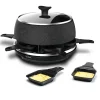 TEFAL Appareil a raclette, 6 personnes, Compact, Rangement facile, Livre de recettes inclus, Fabriqué en France RE12C812