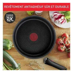 TEFAL INGENIO Batterie de cuisine 13 pcs, Induction, Acier inoxydable, Revetement antiadhésif durable, Emotion On L897DS04