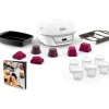 TEFAL KD812110 Cake Factory Délices Silver Appareil a gâteau, 5 programmes auto + mode manuel, Accessoires, Application dédiée