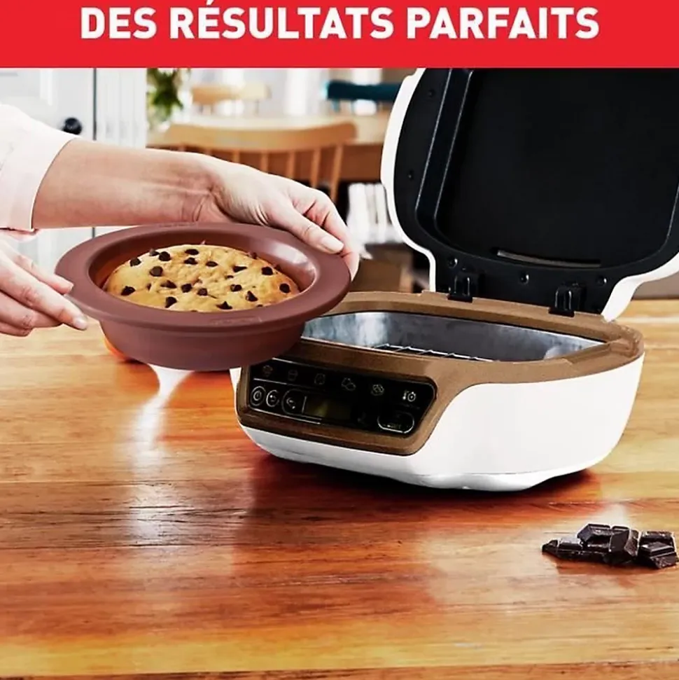TEFAL Machine a gâteaux intelligente, 5 programmes, Mode manuel, Moules flexibles, Grand moule acier revetu, Cake Factory +