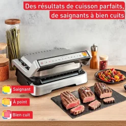 Tefal OptiGrill 9 Programmes 4-en-1 Métal