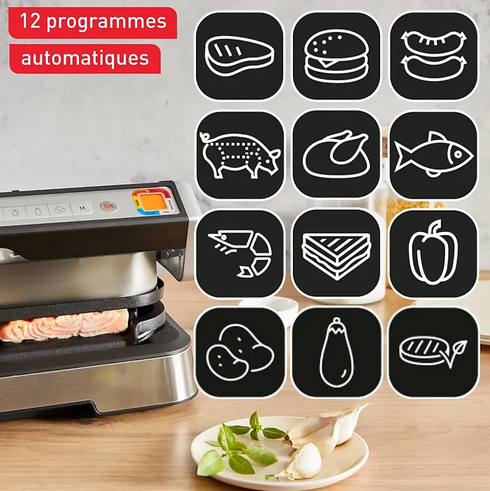 Tefal OptiGrill XL 12 Programmes Inox