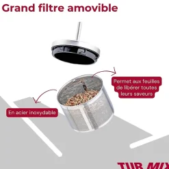 Théière bouilloire électrique 2 en 1 Turmix