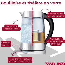 Théière bouilloire électrique 2 en 1 Turmix