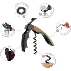 Tire-bouchon double levier high tech Bois Bois - Pop par Koala