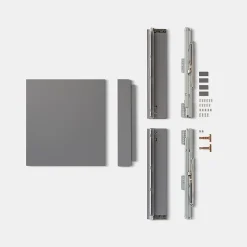 Tiroir de cuisine GoodHome Soto Anthracite l. 40 cm