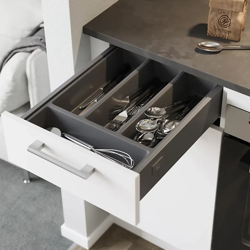 Tiroir de cuisine GoodHome Soto Anthracite l. 40 cm