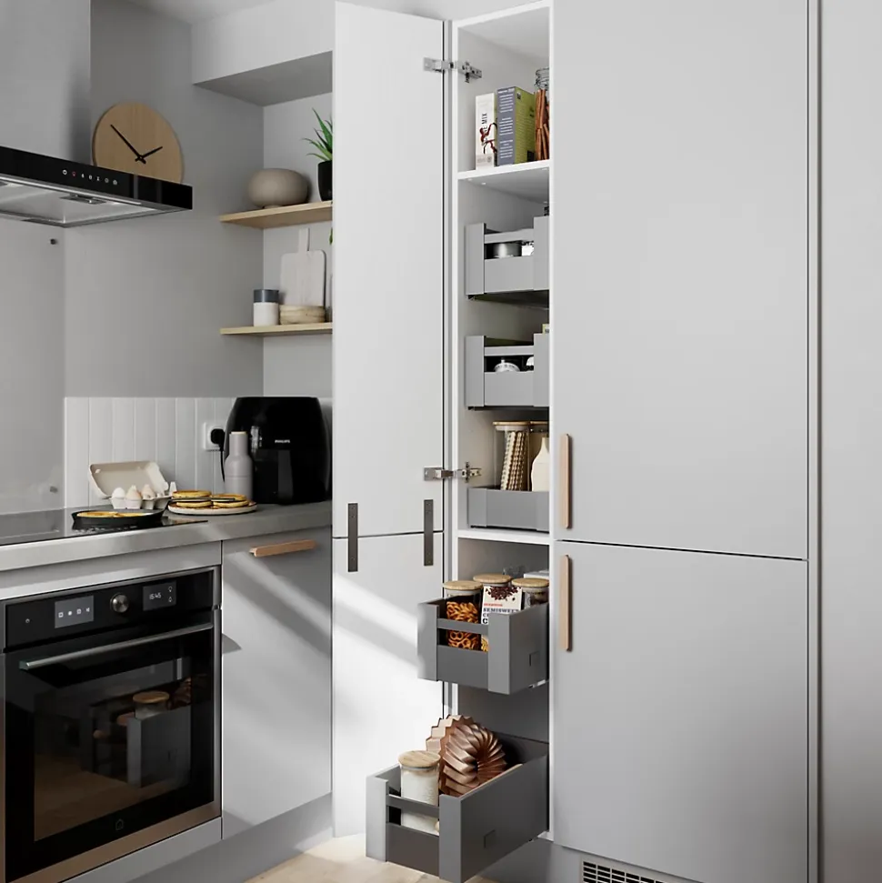 Tiroir de cuisine GoodHome Soto Anthracite l. 30 cm