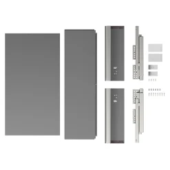 Tiroir de cuisine GoodHome Soto anthracite l. 60 x P. 27 cm