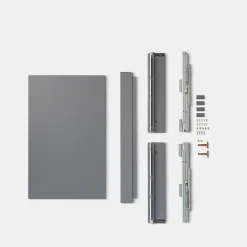 Tiroir de cuisine GoodHome Soto Anthracite l. 80 cm