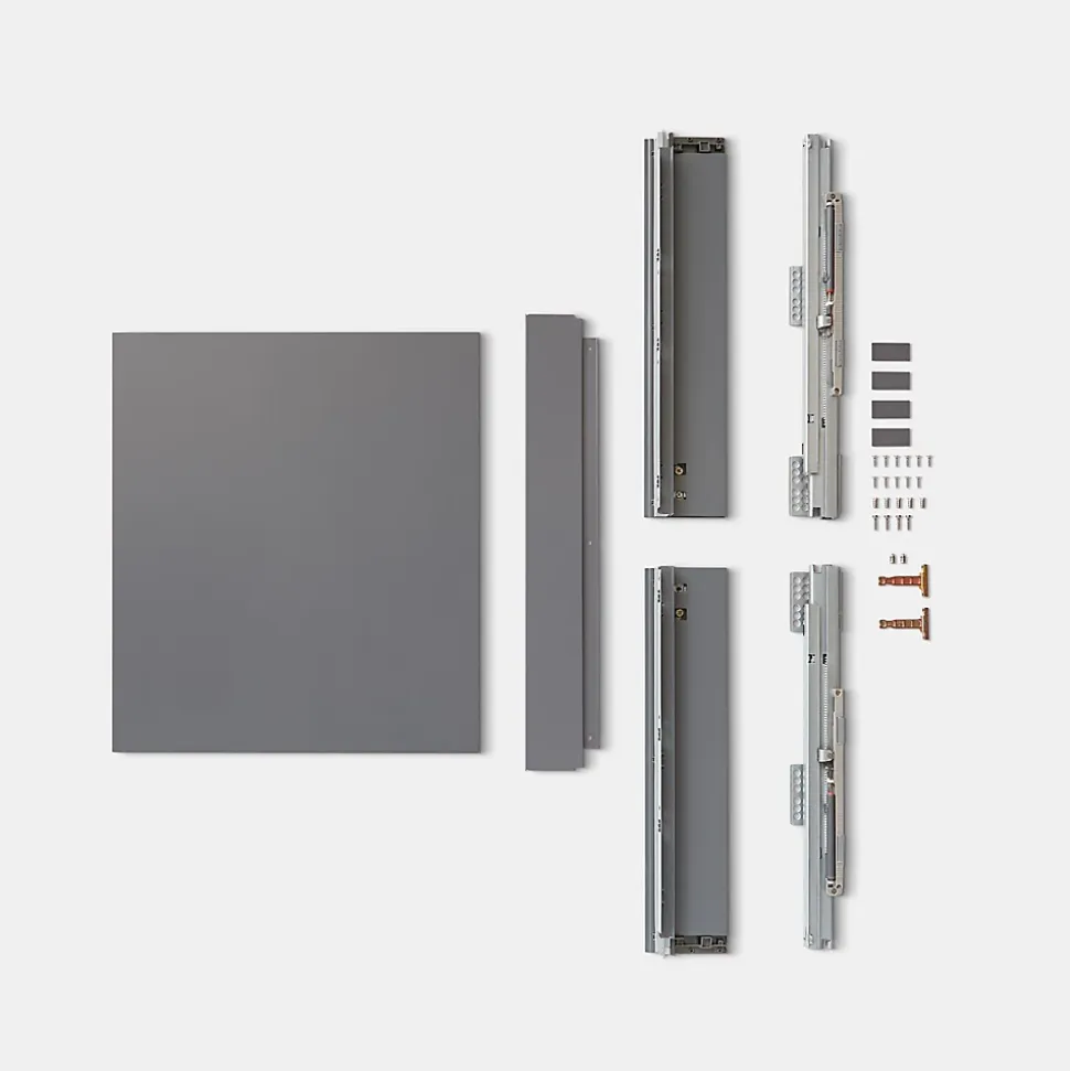 Tiroir de cuisine GoodHome Soto gris anthracite H. 10,8 cm x L. 60 cm