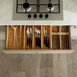 Tiroir de cuisine GoodHome Soto Anthracite l. 100 cm