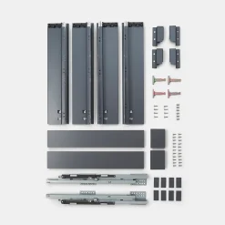 Tiroir de meuble de cuisine sous évier GoodHome Soto Anthracite