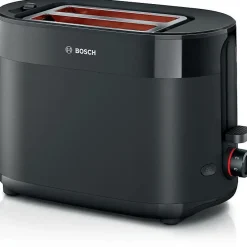 Toaster - BOSCH - TAT2M123 MyMoment - Noir - 2 tranches - centrage automatique du pain - fonctions décongélation et réchauffage
