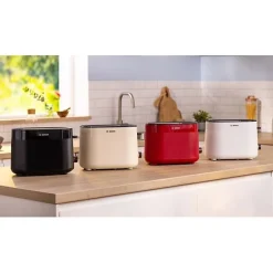 Toaster - BOSCH - TAT2M124 MyMoment - Rouge - 2 tranches - centrage automatique du pain - fonctions décongélation et réchauffage